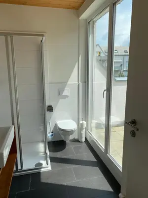 Ein Badezimmer in der Unterkunft Penthousewohnung mit fantastischem Ausblick und KLIMAANLAGE