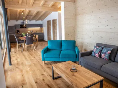 Ein Sitzbereich in der Unterkunft Ferienwohnung Schwendle Egg