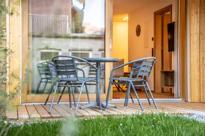 Ein Patio oder anderer Außenbereich in der Unterkunft Huus123