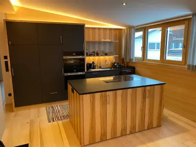 Küche/Küchenzeile in der Unterkunft Dahoam - neue Ferienwohnung mit Kamin und Sauna