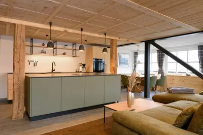 Küche/Küchenzeile in der Unterkunft Hoheneck Apartment