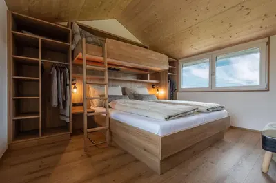 Ein Bett oder Betten in einem Zimmer der Unterkunft Ländleapartments