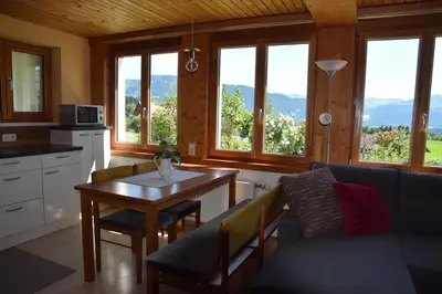 Küche/Küchenzeile in der Unterkunft Ferienwohnung auf der sonnigen Südseite