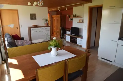 Küche/Küchenzeile in der Unterkunft Ferienwohnung auf der sonnigen Südseite