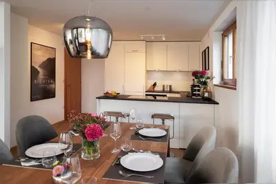 Küche/Küchenzeile in der Unterkunft Haus4Zimmer - Luxus mit Blick über den Bodensee - mit Garage