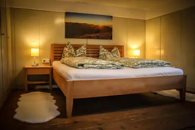 Ein Bett oder Betten in einem Zimmer der Unterkunft Bergoase Hohenegg
