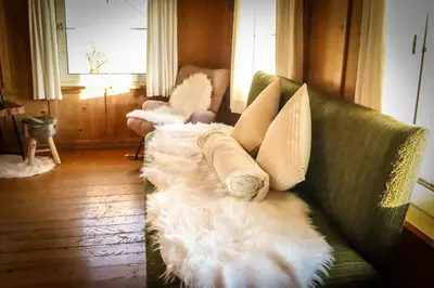 Ein Bett oder Betten in einem Zimmer der Unterkunft Bergoase Hohenegg