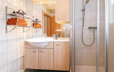 Ein Badezimmer in der Unterkunft Bezaubernde Ferienwohnung