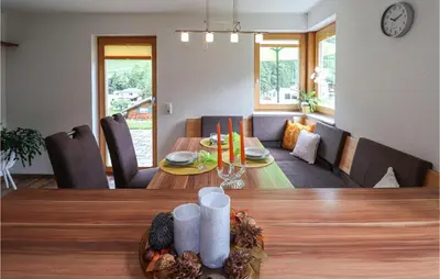 Ein Sitzbereich in der Unterkunft Bezaubernde Ferienwohnung
