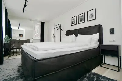 Ein Bett oder Betten in einem Zimmer der Unterkunft Motel by Maier Götzis- kontaktloser Check-in