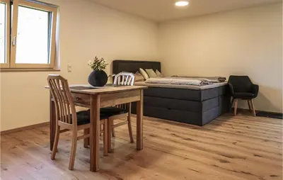 Ein Sitzbereich in der Unterkunft Ferienwohnung In Braz