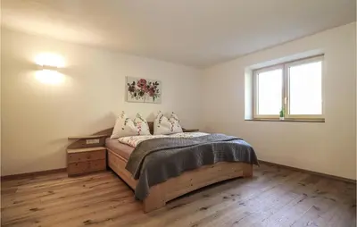Ein Bett oder Betten in einem Zimmer der Unterkunft Ferienwohnung Mit Ausblick