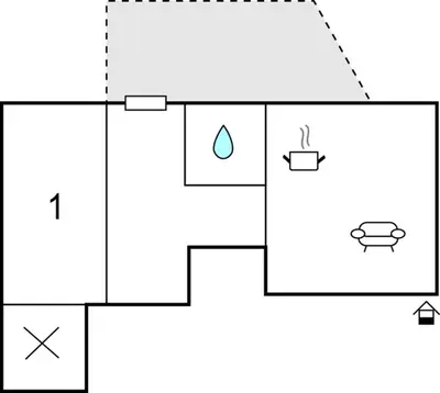 Grundriss der Unterkunft Ferienwohnung Mit Ausblick
