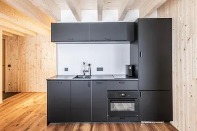 Küche/Küchenzeile in der Unterkunft Haus im WALDner