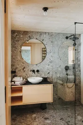 Ein Badezimmer in der Unterkunft Ferienhaus Halwina hideaway