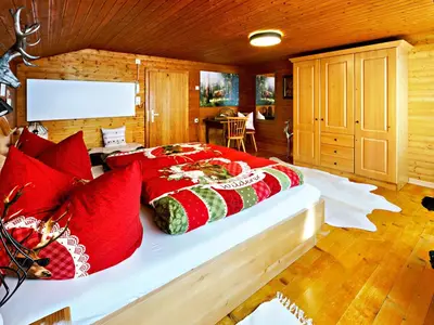 Ein Bett oder Betten in einem Zimmer der Unterkunft Walserhaus