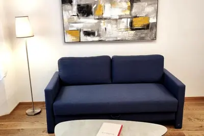 Ein Sitzbereich in der Unterkunft Appartment Wolf Huber im Zentrum der Altstadt.