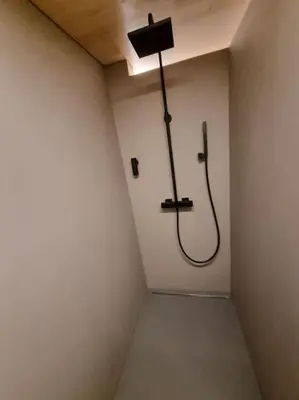 Ein Badezimmer in der Unterkunft Appartment Wolf Huber im Zentrum der Altstadt.