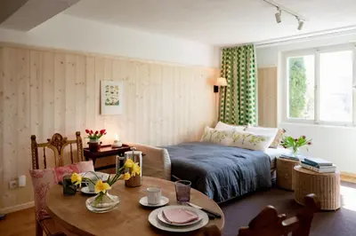 Ein Bett oder Betten in einem Zimmer der Unterkunft Bodensee Apartments, Sauna, Lake Walks, Free Parking, Self Checkin, Nature Reserve, Restaurants Nearby