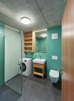 Ein Badezimmer in der Unterkunft BOUTIQUE APARTMENTS LUSTENAU Nachhaltige Kühlung über Erdsonde und Fussbodenkühlung