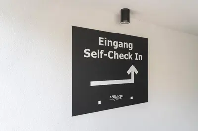 Ein Zertifikat, Auszeichnung, Logo oder anderes Dokument, das in der Unterkunft Village by Maier - kontaktloser Check-in ausgestellt ist