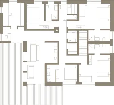 Grundriss der Unterkunft Ferienhaus Schihütte Mellau
