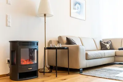 Ein Sitzbereich in der Unterkunft Faschina Apartment - Top 1