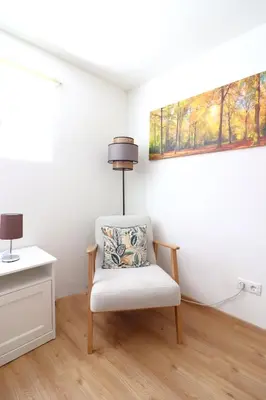 Ein Sitzbereich in der Unterkunft Montfort Apartments - Feldkirch