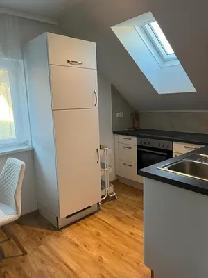 Küche/Küchenzeile in der Unterkunft Ferienwohnung Alpina