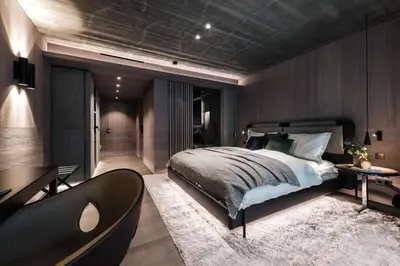 Ein Bett oder Betten in einem Zimmer der Unterkunft LE CHALET - Luxury Hideaway