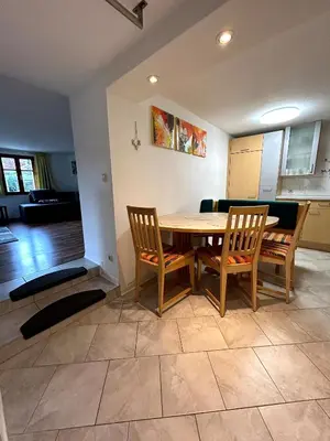 Küche/Küchenzeile in der Unterkunft Ferienwohnung Schneider