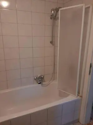 Ein Badezimmer in der Unterkunft Wohnung Rheintal im Alpenvorland