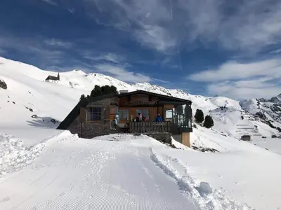 Pfefferkornhütte im Winter