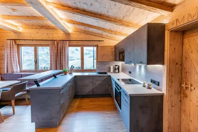 Küche/Küchenzeile in der Unterkunft Pfefferkornhütte