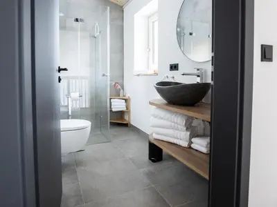Ein Badezimmer in der Unterkunft Kracha Alpinlodge