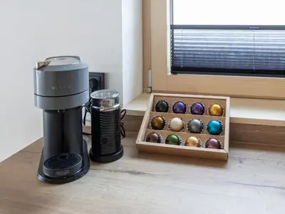 Kaffee-/Teezubehör in der Unterkunft Kracha Alpinlodge