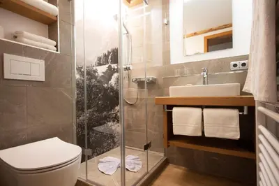 Ein Badezimmer in der Unterkunft Gästehaus Felder