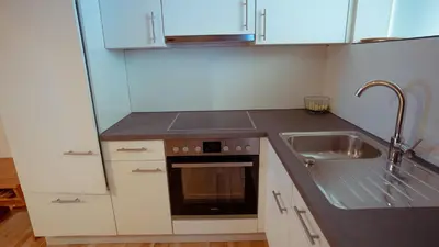 Küche/Küchenzeile in der Unterkunft Ferienhaus Rimsgrund