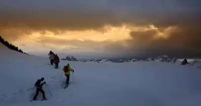Hirschberghütte im Winter