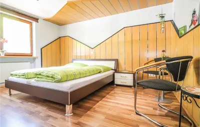Ein Bett oder Betten in einem Zimmer der Unterkunft Gemuetliche Ferienwohnung