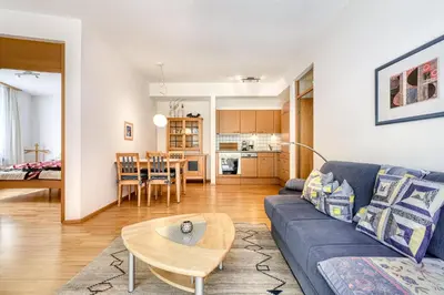 Küche/Küchenzeile in der Unterkunft Residenz Colrosa - Ferienwohnung Beck