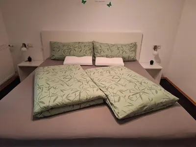 Ein Bett oder Betten in einem Zimmer der Unterkunft Vögelhof