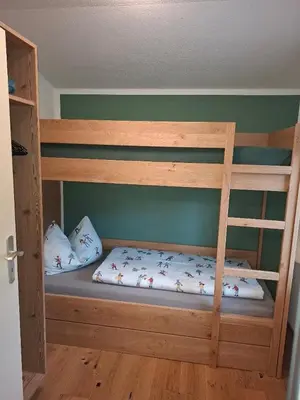 Ein Bett oder Betten in einem Zimmer der Unterkunft Schöne Aussicht