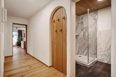 Ein Badezimmer in der Unterkunft Schöne Aussicht