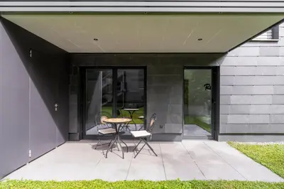 Das Gebäude in dem sich die Ferienwohnung befindet