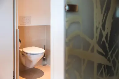 Ein Badezimmer in der Unterkunft Seehotel am Kaiserstrand